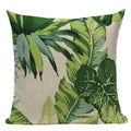 Axyaa Tropical Leaves Pillowcases - Rainforest Style Plant Cushion Covers