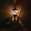Axyaa Vintage Turkish Mosaic Glass Table Lamp Bedside Bed Light