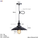 Axyaa Retro LED Pendant Light | Silver Vintage Industrial Hanging Lamp