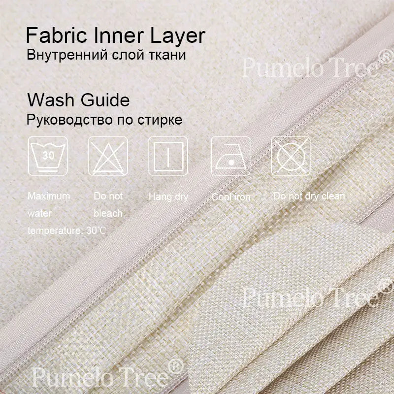 Axyaa Cotton Linen Feather Cushion Cover for Home Decor
