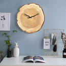 Axya Wood Grain Wall Clock Modern Minimalist Living Room Bedroom European Style Clocks