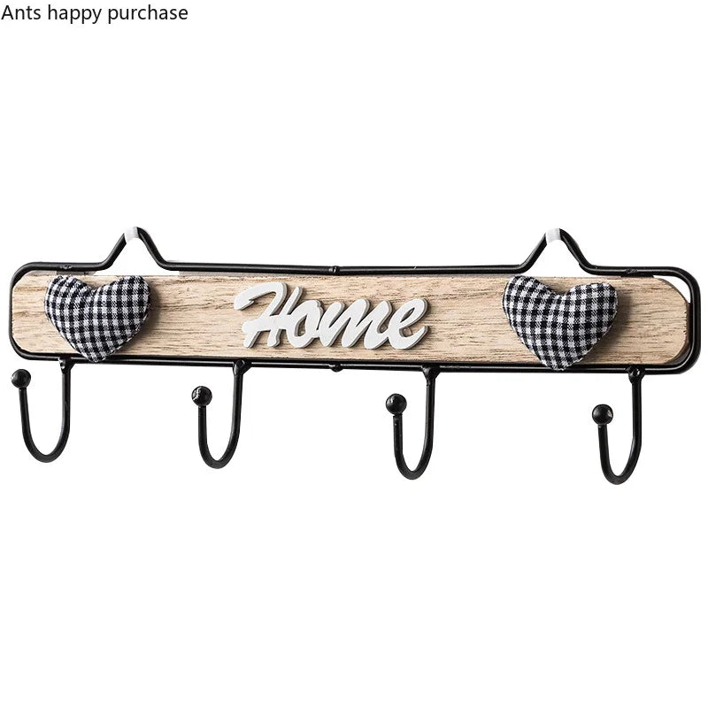 Nordic Style Wooden Wall Hanging Rack for Home Decor by Axya