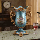 Axyaa Luxury Palace Resin Vase Figurine for Home Decor & Wedding Gift