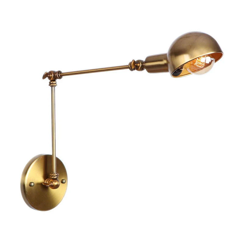 Axyaa Retro Wall Sconce Mounted Extension Arm Reading Lamp