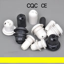 Axyaa E27/E14 Lamp Bulb Holder | Lighting Accessory Fitting Socket Base | Black/White, 110-220V