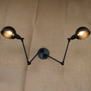 Axyaa Industrial Vintage Wall Lamp Double Swing Arm Sconce Fixtures