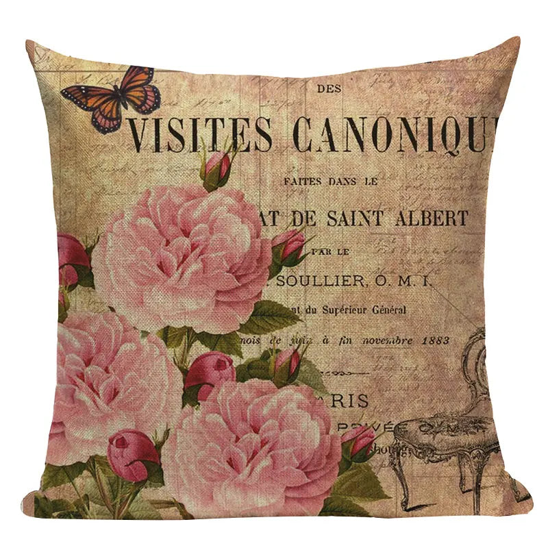 Axyaa Nordic Animal Plant Decorative Pillow Case Covers for Sofa