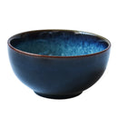 Axya Retro Blue Noodle Salad Bowl Set - Household Restaurant Dinnerware Bowls