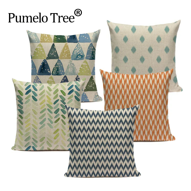 Axyaa Geometric Pillowcases: Nordic Design for Home Decor