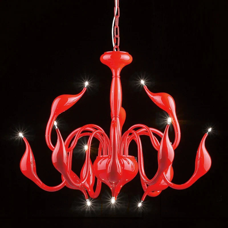 Axyaa Modern Swan Chandelier Nordic LED Lighting for Bedroom and Living Room Decor