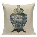 Axyaa Velvet Peacock Print Cushion Cover - Simple Linen Home Decor