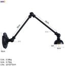 Axyaa Long Arm LED Wall Lights - Adjustable Swing Industrial Sconce