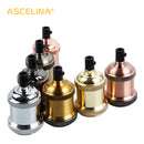 Axyaa Industrial Retro Edison Lamp Base E27 Aluminum Socket Fixture