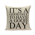 Axyaa Love Letter Cushion Cover Decorative Pillows Sofa Car Home Decor Linen Throw Pillow Case