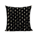 Axyaa Geometric Wave Dots Line Spring Cushion Cover - Black White - Custom Home Decor Pillow Cover