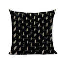 Axyaa Geometric Wave Dots Line Spring Cushion Cover - Black White - Custom Home Decor Pillow Cover