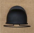 Axyaa Vintage Black Iron Wrought Wall Light Loft Industrial Sconce