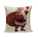 Axyaa Christmas Cushion Cover: Festive Square Pillow Case for Home Xmas Ambience