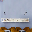Axyaa Vintage Silver Wall Lamp Sconces Industrial Home Lighting