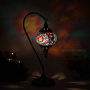 Axyaa Vintage Turkish Mosaic Glass Table Lamp Bedside Bed Light