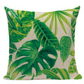 Axyaa Tropical Leaves Pillowcases - Rainforest Style Plant Cushion Covers
