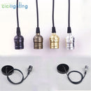 Axyaa Industrial Loft Pendant Light with Hardwired E27 Base Socket