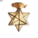 Axyaa Vintage Star Glass Ceiling Lamp LED Lighting