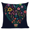 Axyaa Boho Kilim Leaf Cushion Cover - Retro Middle Eastern Style Home Decor