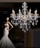 Axyaa 6/8/15/18 Arms Crystal Chandeliers & Pendants for Living Room