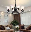 Axyaa European Style E27 LED Chandelier with Glass Lampshade