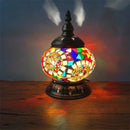 Axyaa Turkish Mosaic Table Lamp - Handcrafted Vintage Glass Art Deco Bedside Light