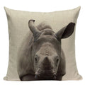 Axyaa Animal Series Cushion Cover: Tiger Elephant Monkey Pillow Cover Home Decor