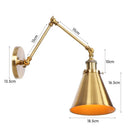 Axyaa Antique Adjustable Iron Loft Wall Sconce LED Industrial Wall Lights