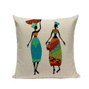 Axyaa African Geometric Dance Pillow Cover Ethnic Bedroom Sofa Decor