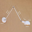 Axyaa Golden Vintage LED Swing Arm Wall Sconce - Retro Industrial Style