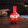 Axyaa Elegant Chinese Cloisonne Vase: Luxury Porcelain Ornament for Home Decor