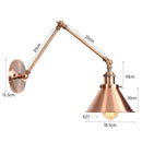 Axyaa Vintage Industrial Wall Sconce E27 LED Wall Lamp Copper Black