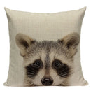 Axyaa Deer Print Cushion Cover 45x45cm Sofa Car Decor Pillow