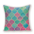 Geometric Linen Cushion Cover for Home Decor - Axyaa's Stylish Throw Pillow Case