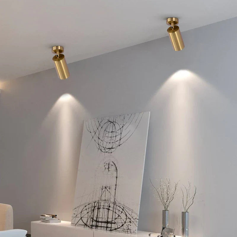 Axyaa Golden LED Ceiling Lights for Living Room and Dining Room