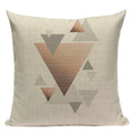 Axyaa Striped Geometric Cushion Cover 45x45cm in Black, Blue