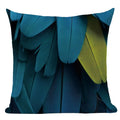 Axyaa Velvet Peacock Print Cushion Cover - Simple Linen Home Decor