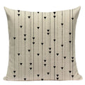 Axyaa Farmhouse Geometric Cushion Covers in Green and White