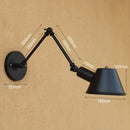 Axyaa Vintage LED Wall Light Swing Arm Wall Lamp Industrial Style
