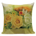 Retro Flower Cushion Cover - Axyaa Brand - Home Decor Luxury Pillows