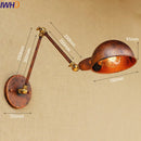 Axyaa Retro Vintage Swing Arm Wall Lamp Industrial Sconce Lighting