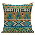 Axyaa Boho Plaid Stripes Pillow Cover 45x45cm Sofa Chair Custom Print Square