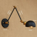 Axyaa Loft Style Retro Vintage Swing Arm LED Wall Sconce Industrial Light Fixtures