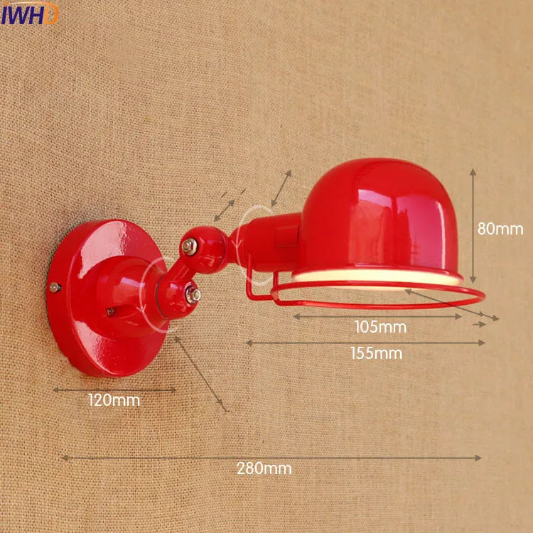 Axyaa Modern LED Wall Light with Rotating Arm for Bedroom Indoor Lighting