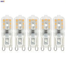Axyaa 5pcs LED G9 Bulb 2W 220V Corn Lights, Halogen Replacement